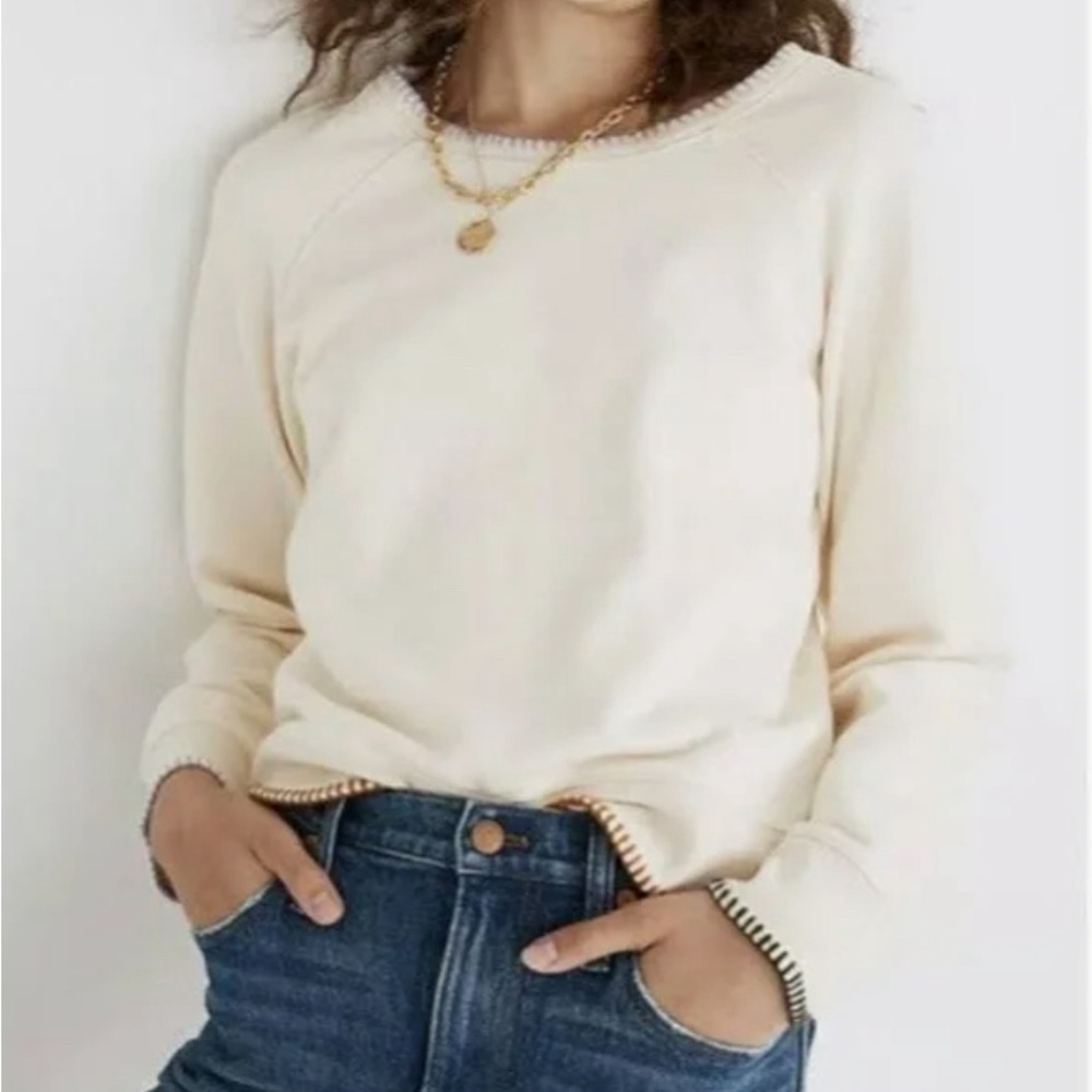 Madewell Stitched Shrunken Sweater